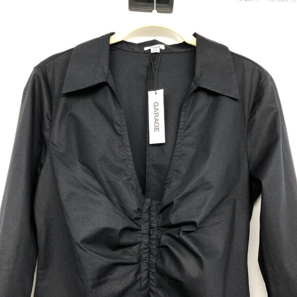 NWT Garage Black Alina Flyaway Hook & Eye Long Sleeve Top size S - Picture 5 of 15